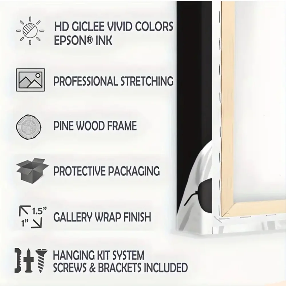 Gallery wrapped Red Riding Hood with Wolf - Picture 5 of 6